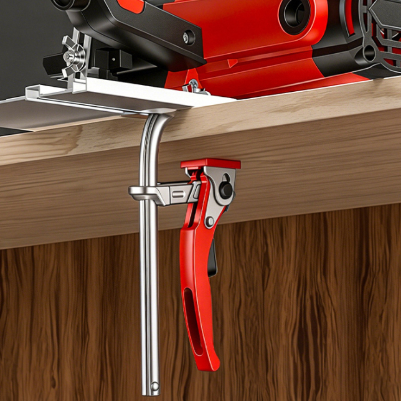 Woodworking Joinery - Quick Release Ratchet Guide Rail Clamp