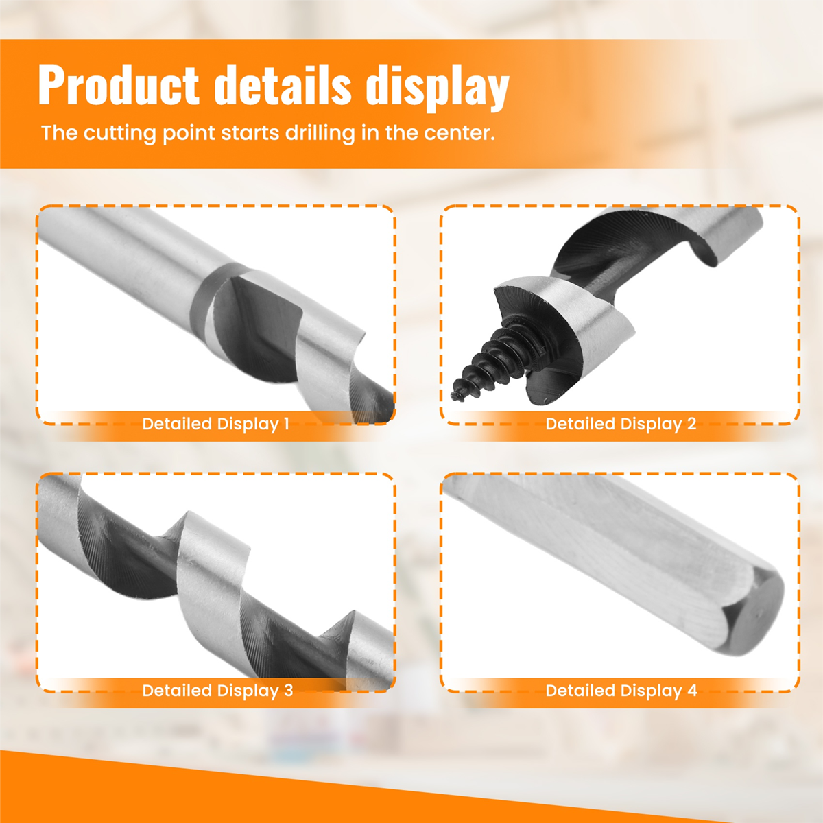 Woodworking Drill - A06K 5PCS 230mm Hex Shank Extra