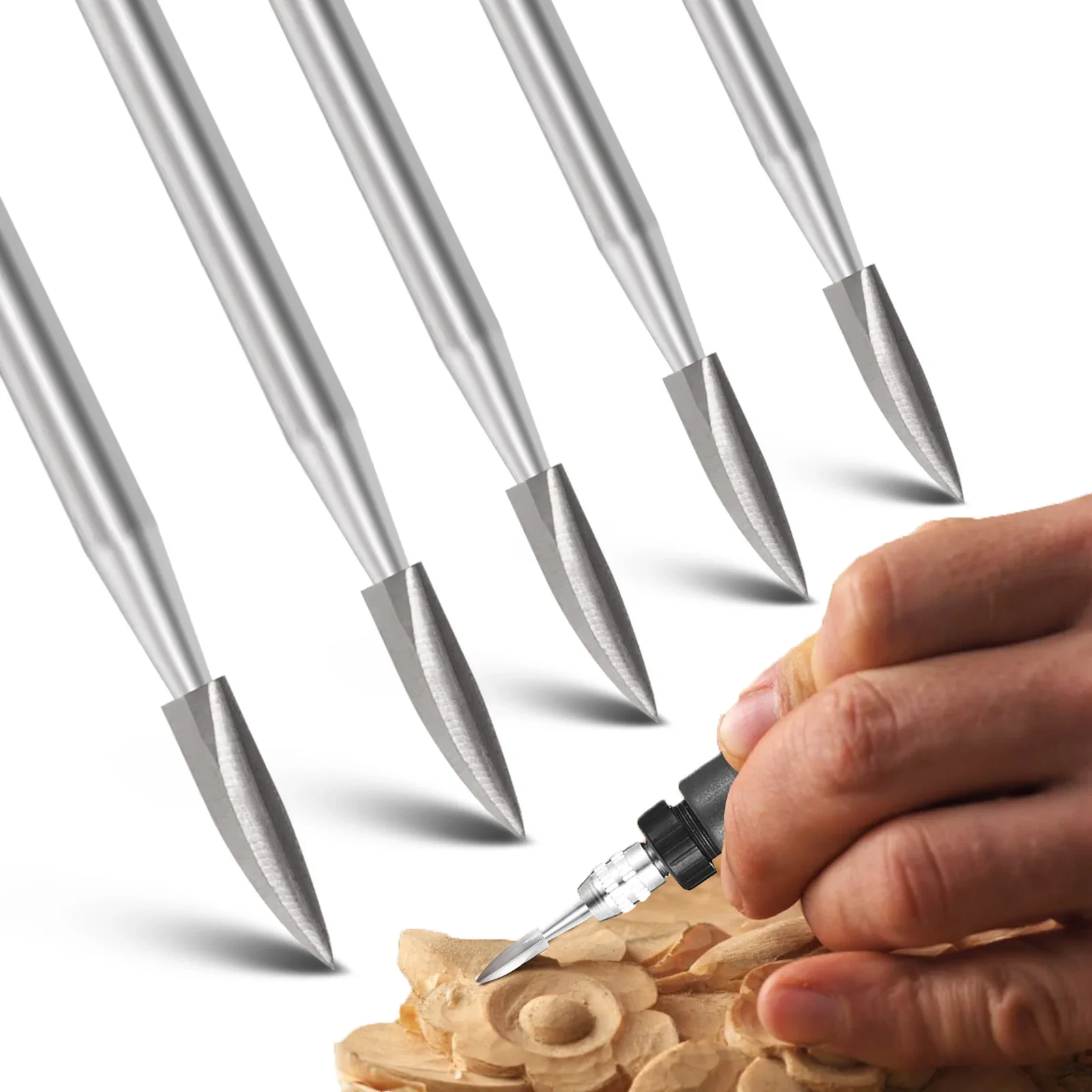 Woodworking Joinery - 5 Pcs Rotary Tool Wood Carving