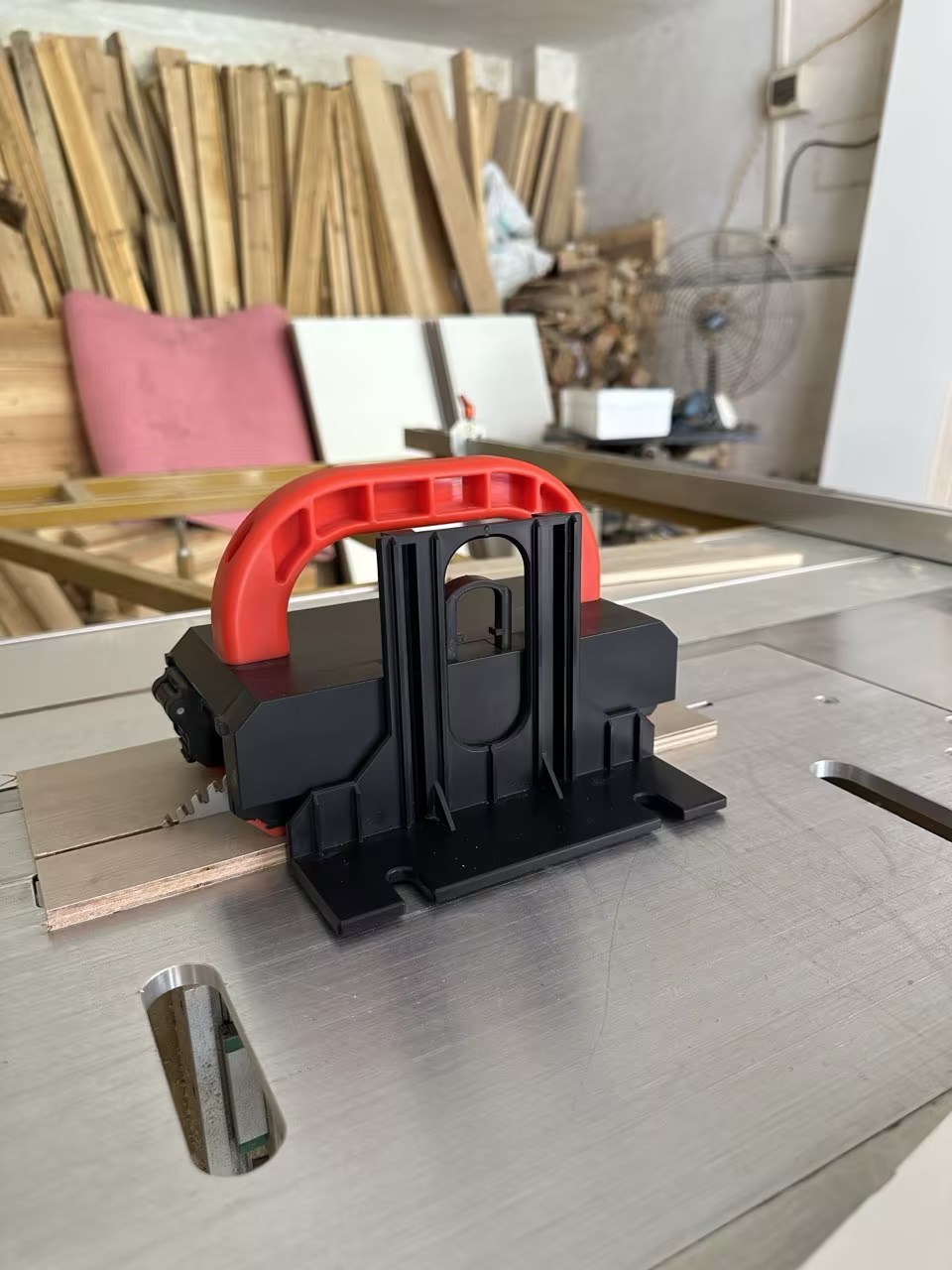 Woodworking Joinery - Table Saw Push Block Pusher Adjustable
