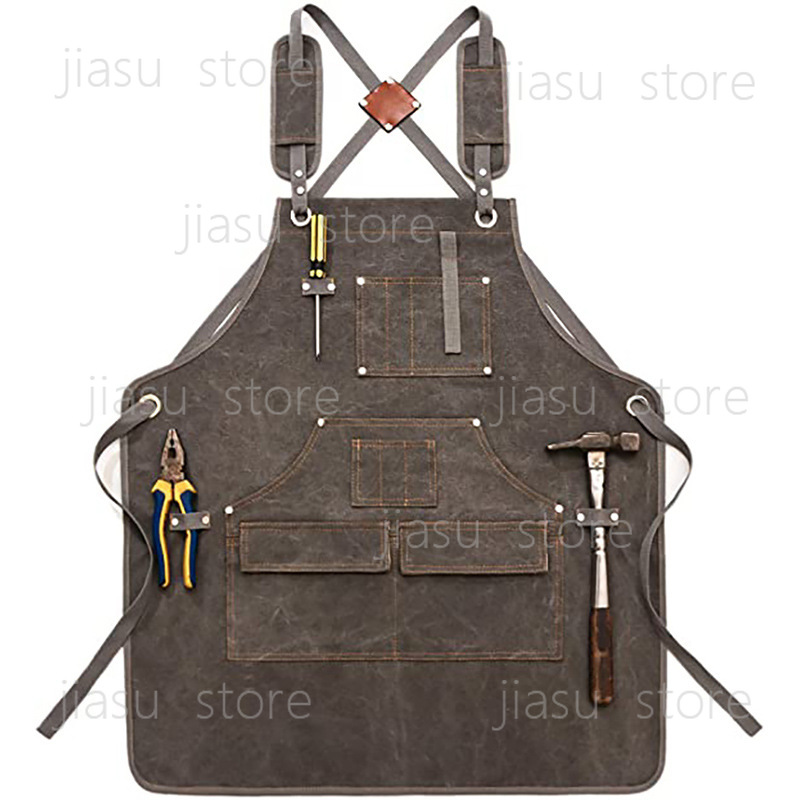 Woodworking Logo Design - Thick Canvas Tool Apron Customizable Logo