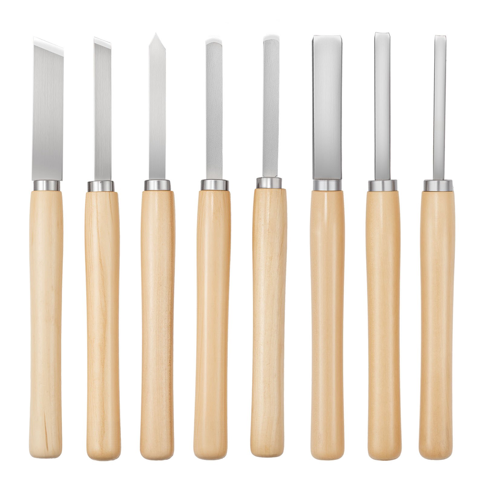 Skew Chisel Wood - Wood Lathe Turning Tool Set, 8PCS,