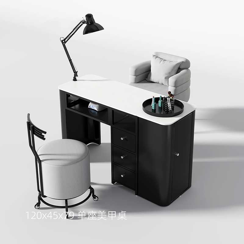 Woodworking Work Table - Modern Light Luxury Marble Desktop Nail