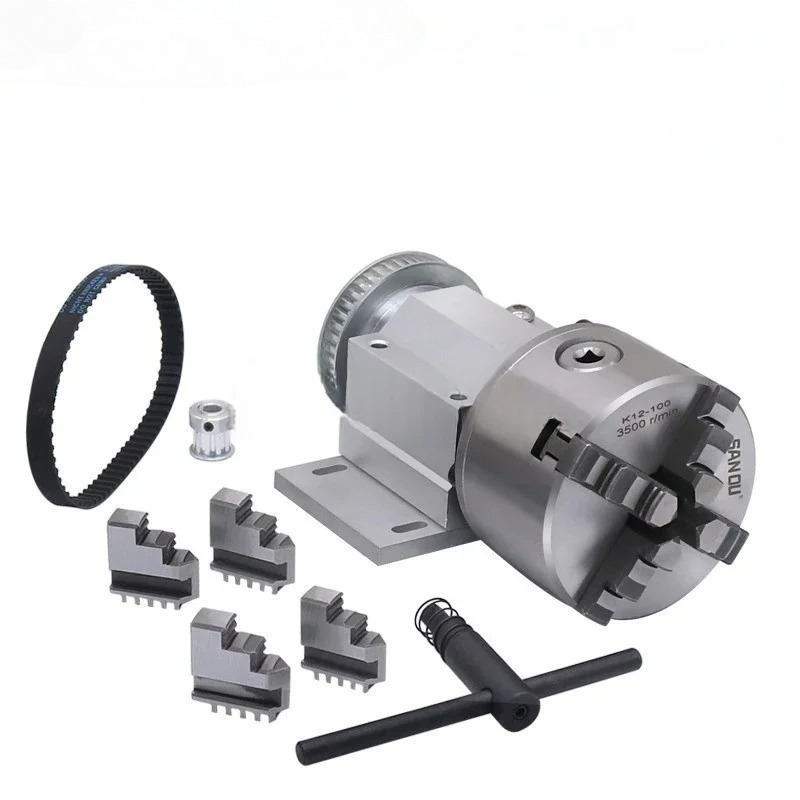 Woodworking Lathe Chuck - Micro Lathe Chuck Spindle Assembly 80mm