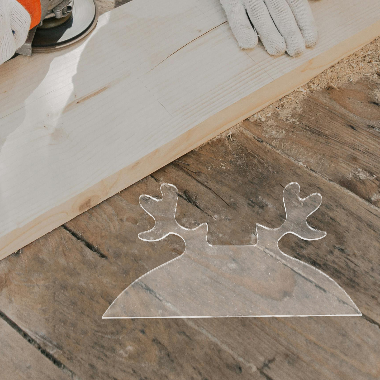 Woodworking Kitchen Projects - Reusable Clear Acrylic Chopping Board Handle