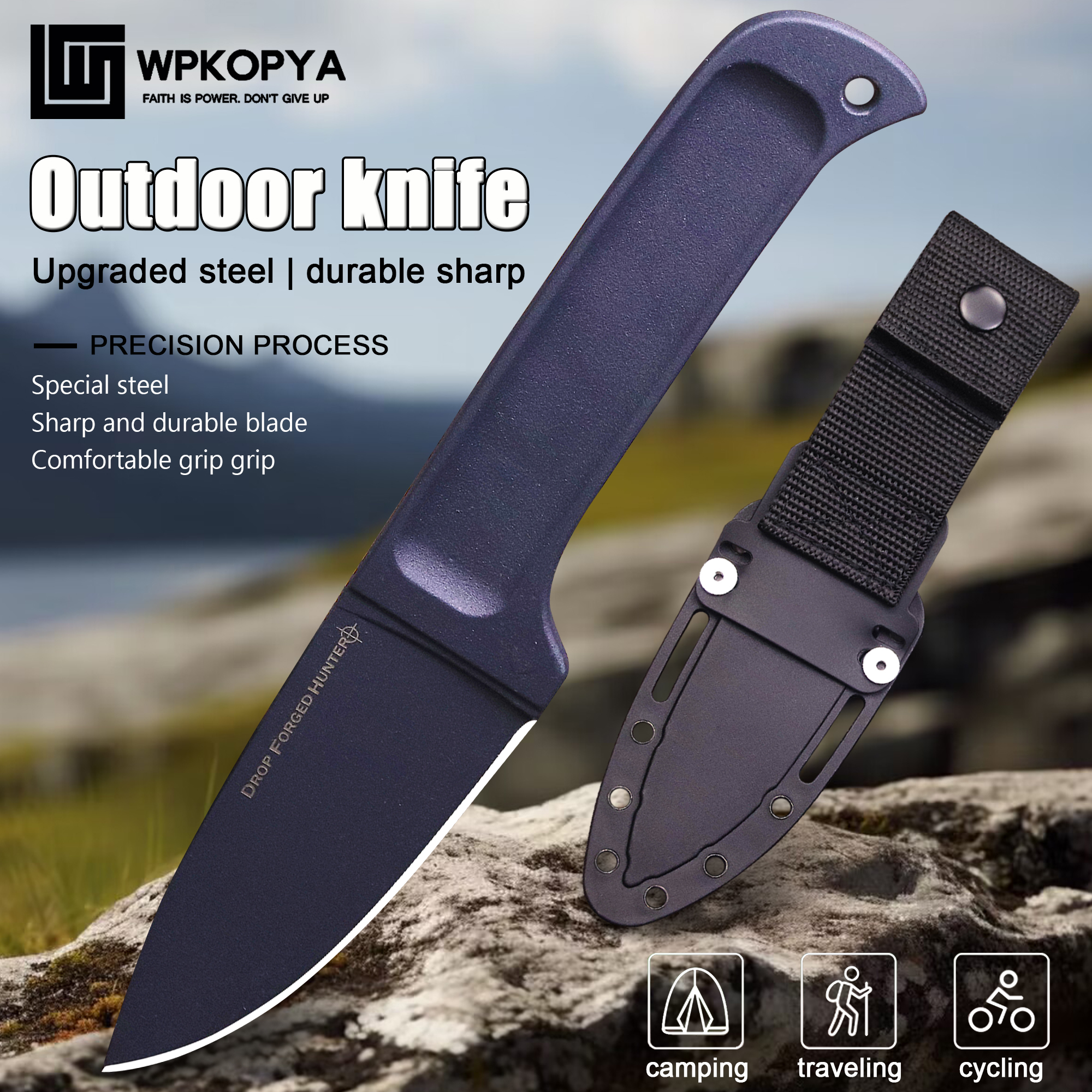 Woodworking Usa - USA full Tang Survival Direct Knife+K