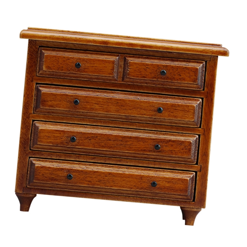 Woodworking Ideas - Detailed 5 Drawer Mini Cabinet Chestnut