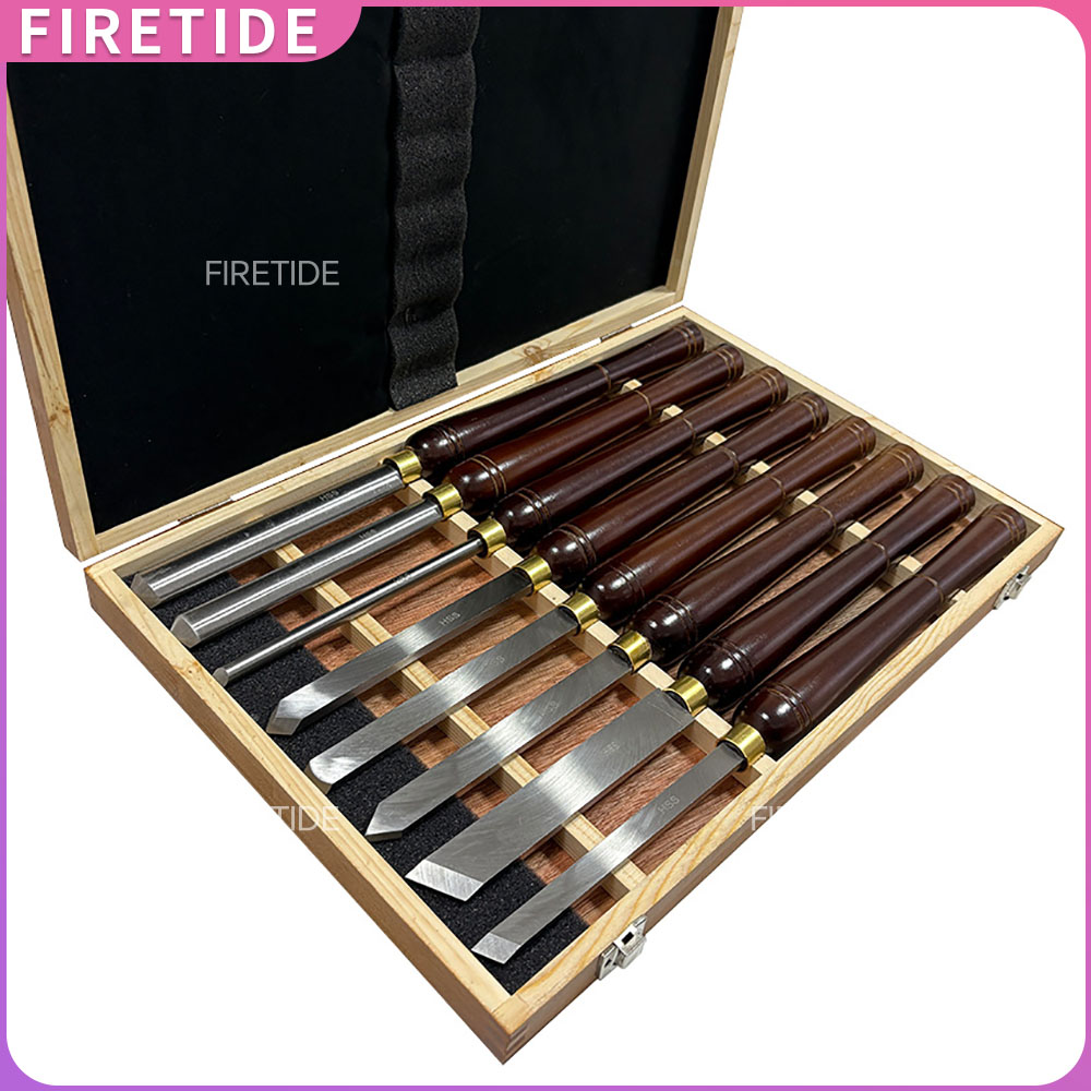 Skew Chisel Wood - 8pcs HSS Woodturning Chisel Set Wood