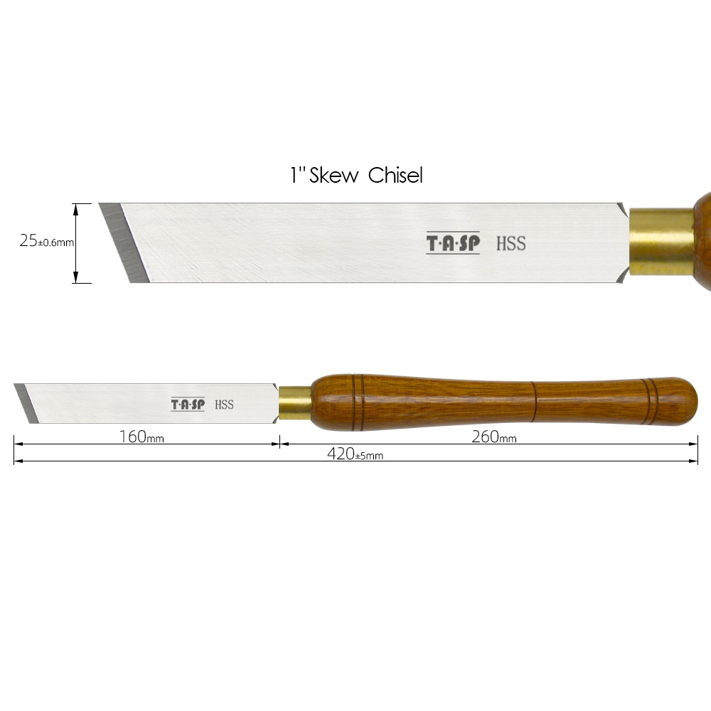 1 x 420mm Woodturning Skew Chi - Skew Chisel Wood incelemesi ve fiyatı