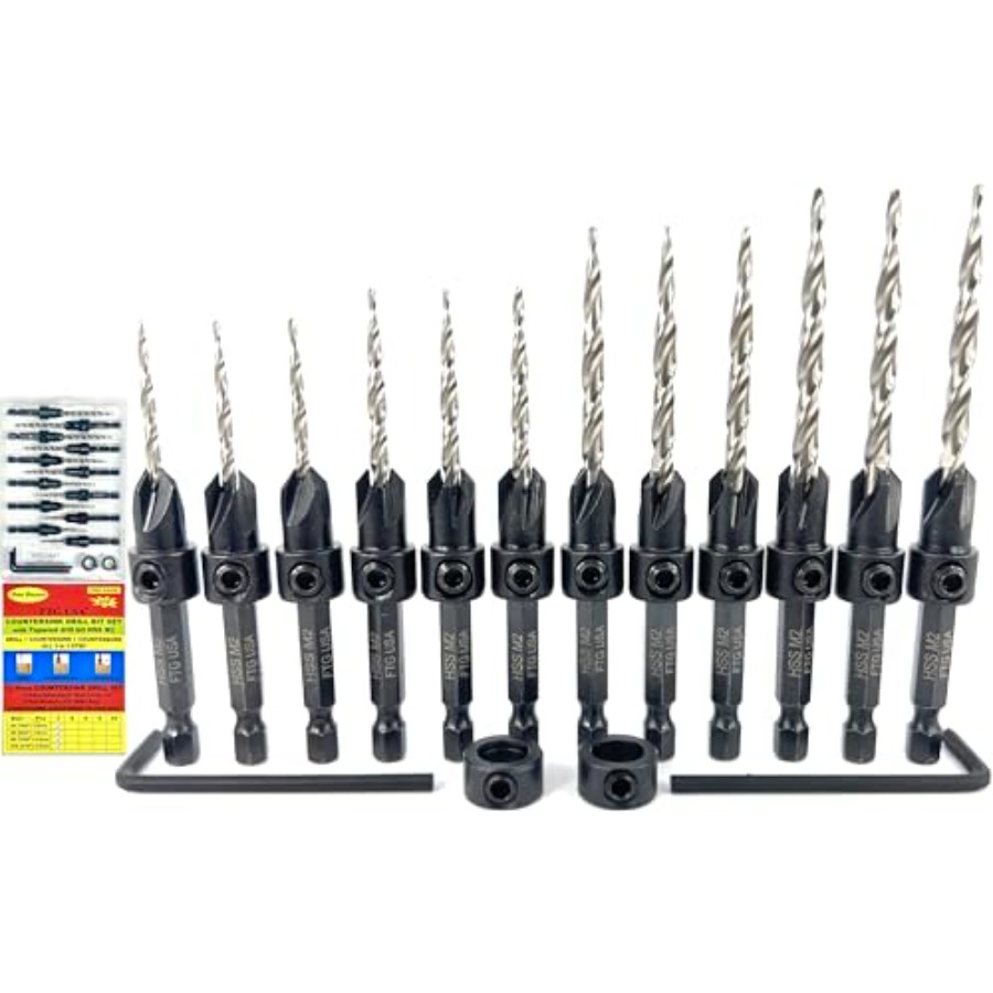 Countersink Drill Bit Set # 7/ - Woodworking Drill incelemesi ve fiyatı