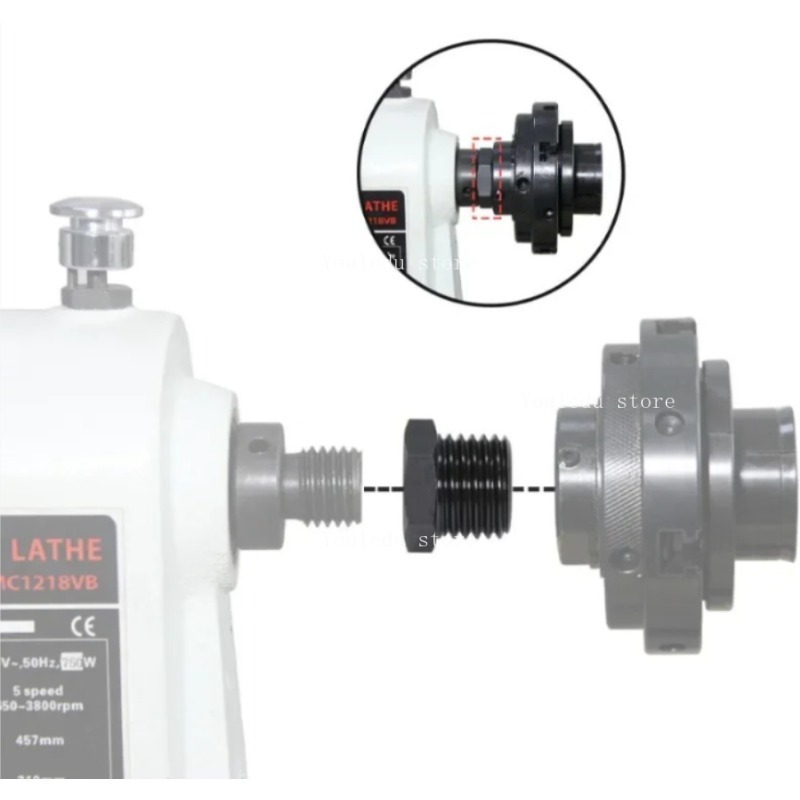 Wood Lathe Headstock Spindle A - Woodworking Lathe Chuck incelemesi ve fiyatı