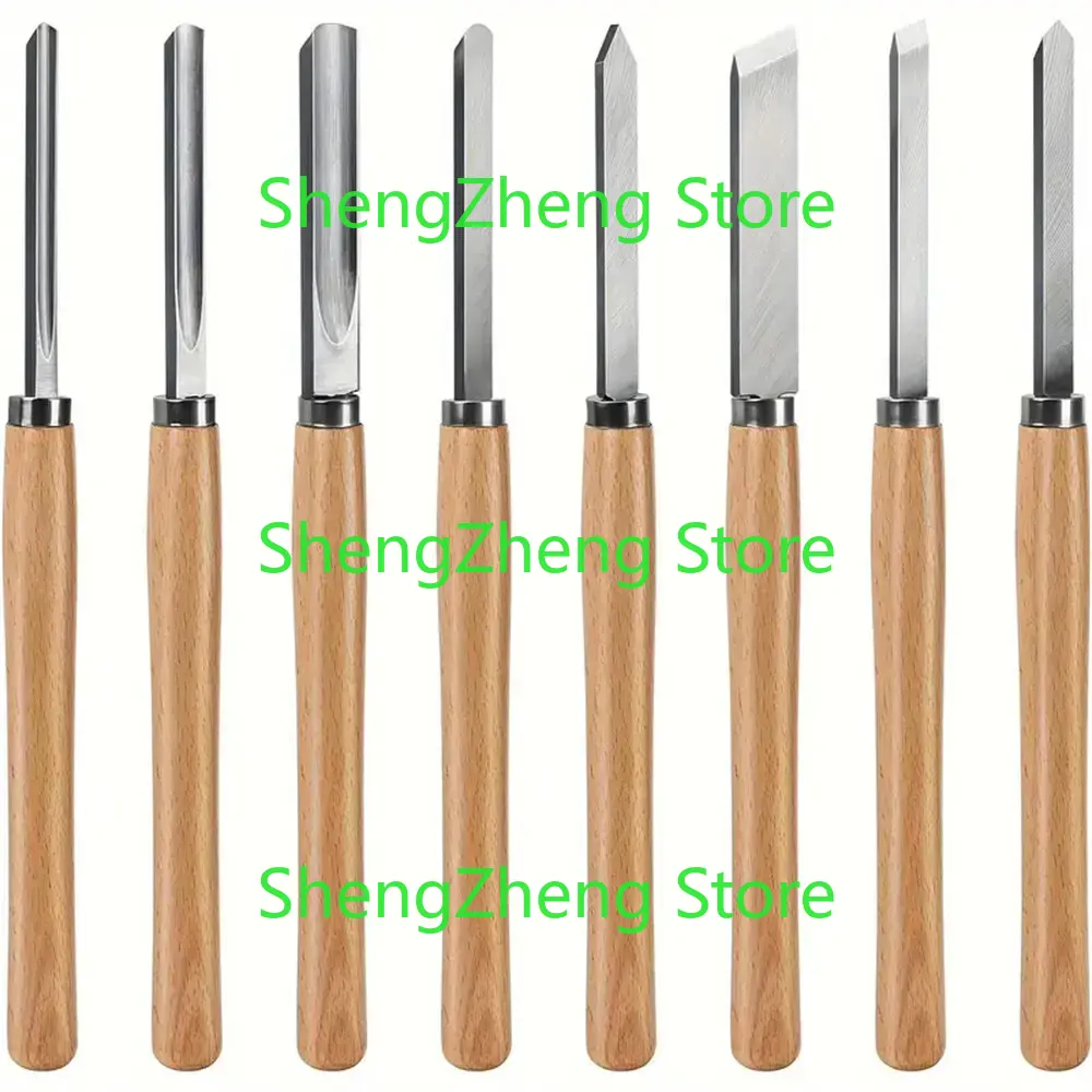 8Pcs Professional Wood Turning - Skew Chisel Wood incelemesi ve fiyatı
