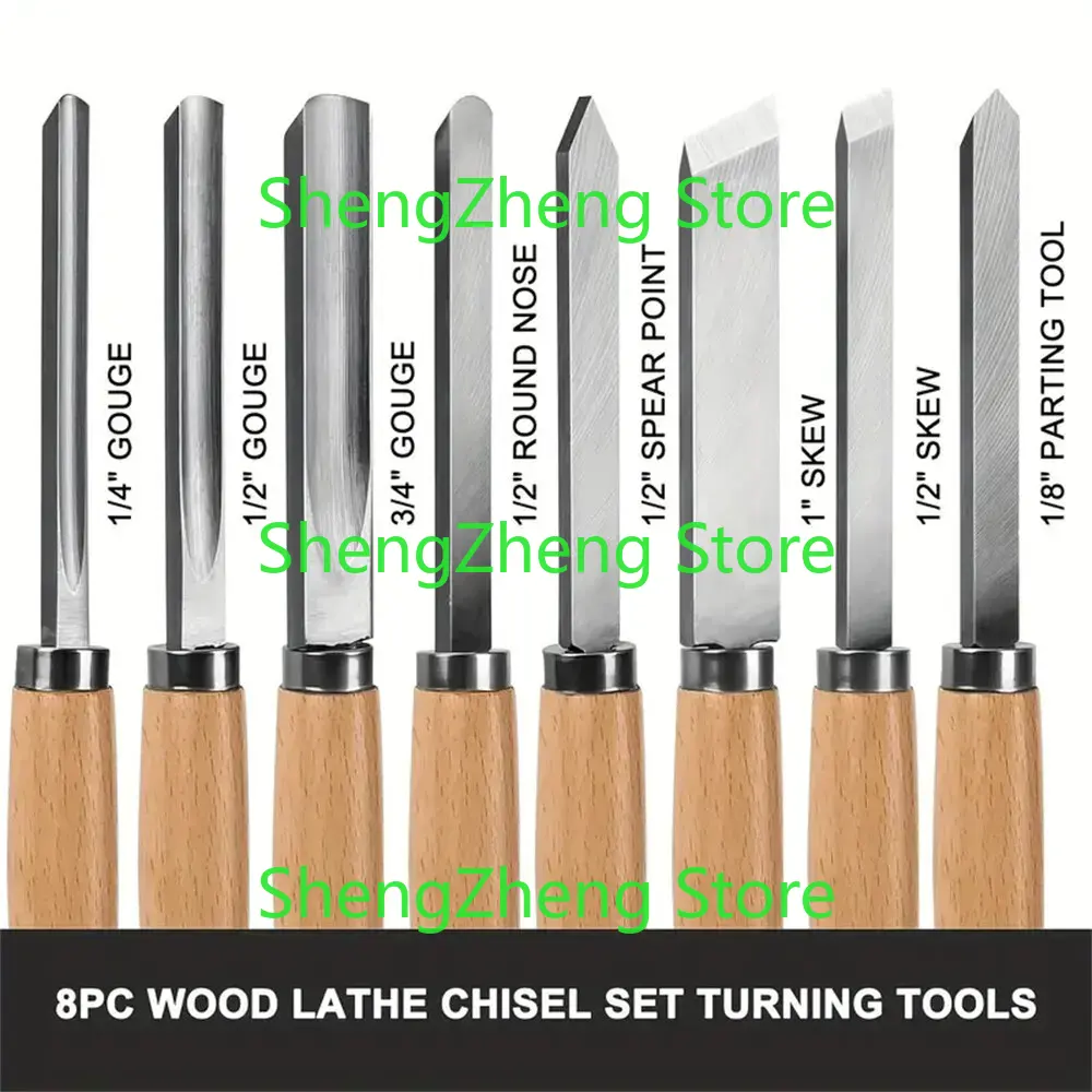 8Pcs Professional Wood Turning - Skew Chisel Wood incelemesi ve fiyatı