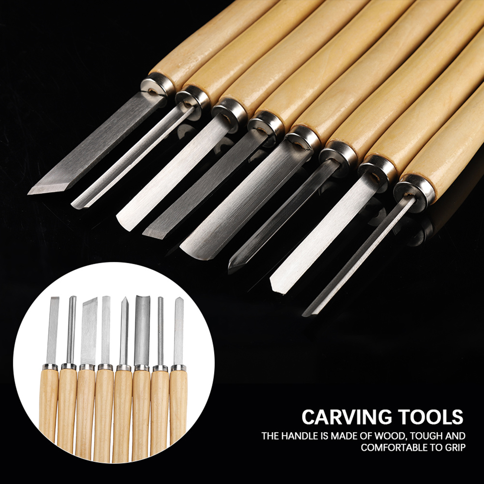 【Sale】8PCS/set Wood Lathe Chis - Skew Chisel Wood incelemesi ve fiyatı