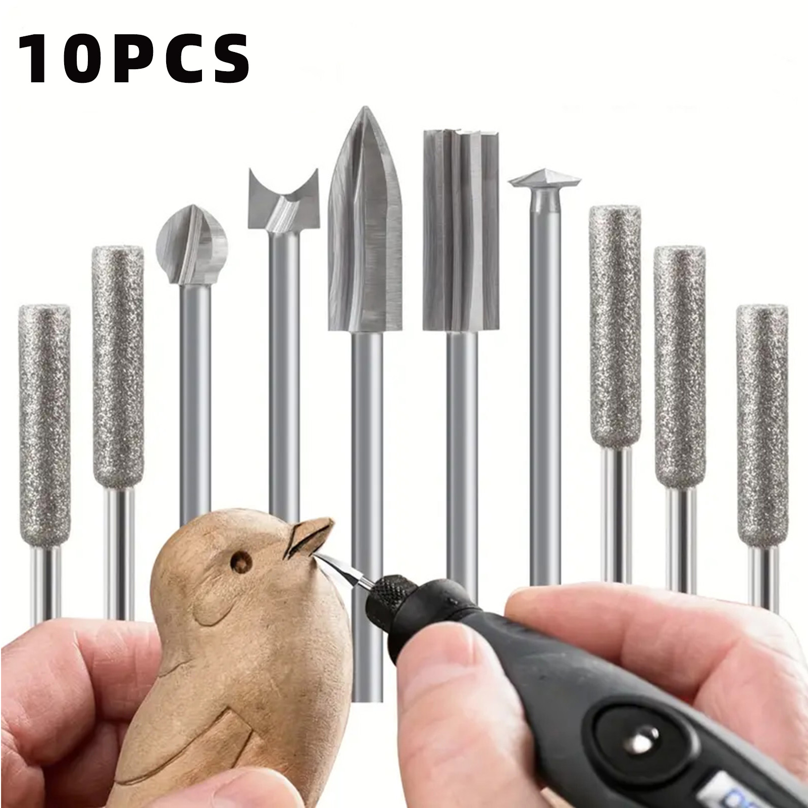 10PCS Wood Carving Drill Bit S - Woodworking Joinery incelemesi ve fiyatı