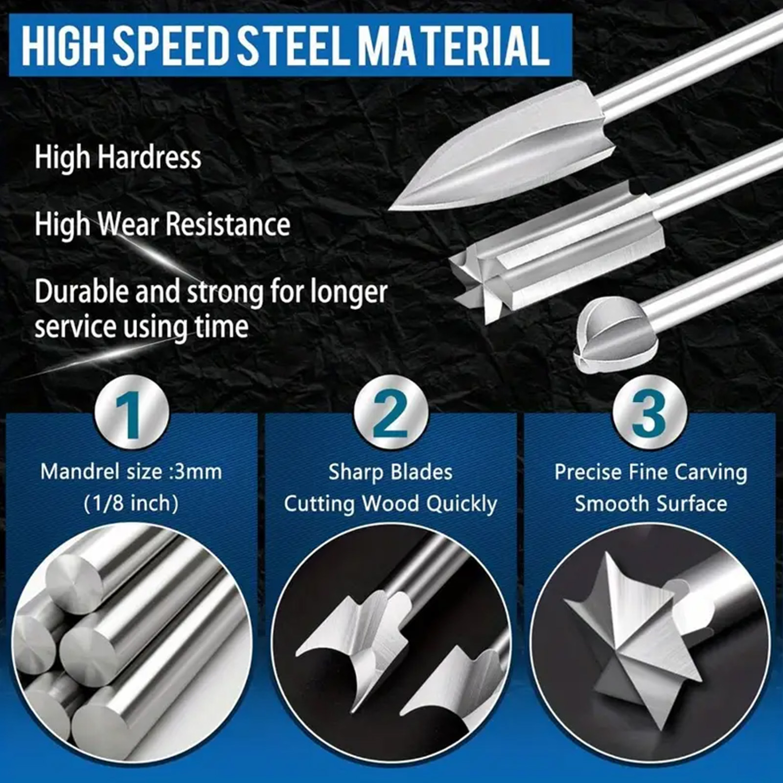10PCS Wood Carving Drill Bit S - Woodworking Joinery incelemesi ve fiyatı
