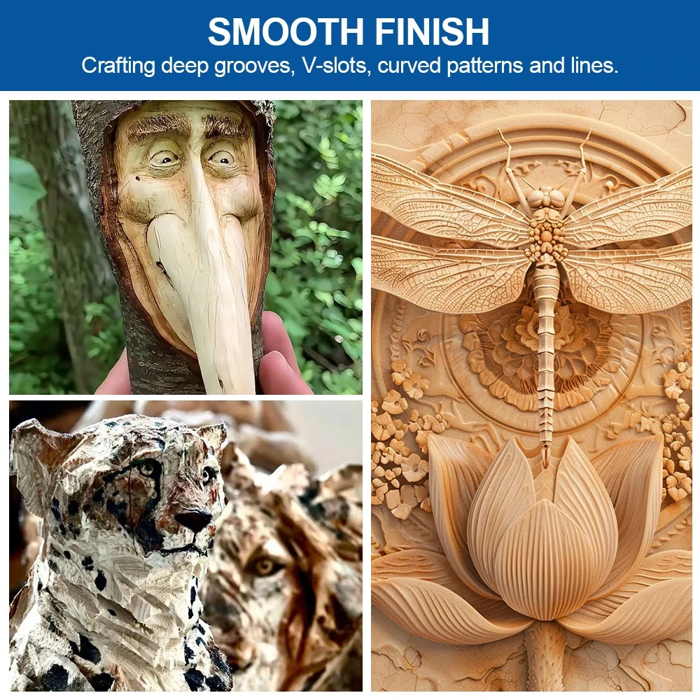 5 Pcs Rotary Tool Wood Carving - Woodworking Joinery incelemesi ve fiyatı