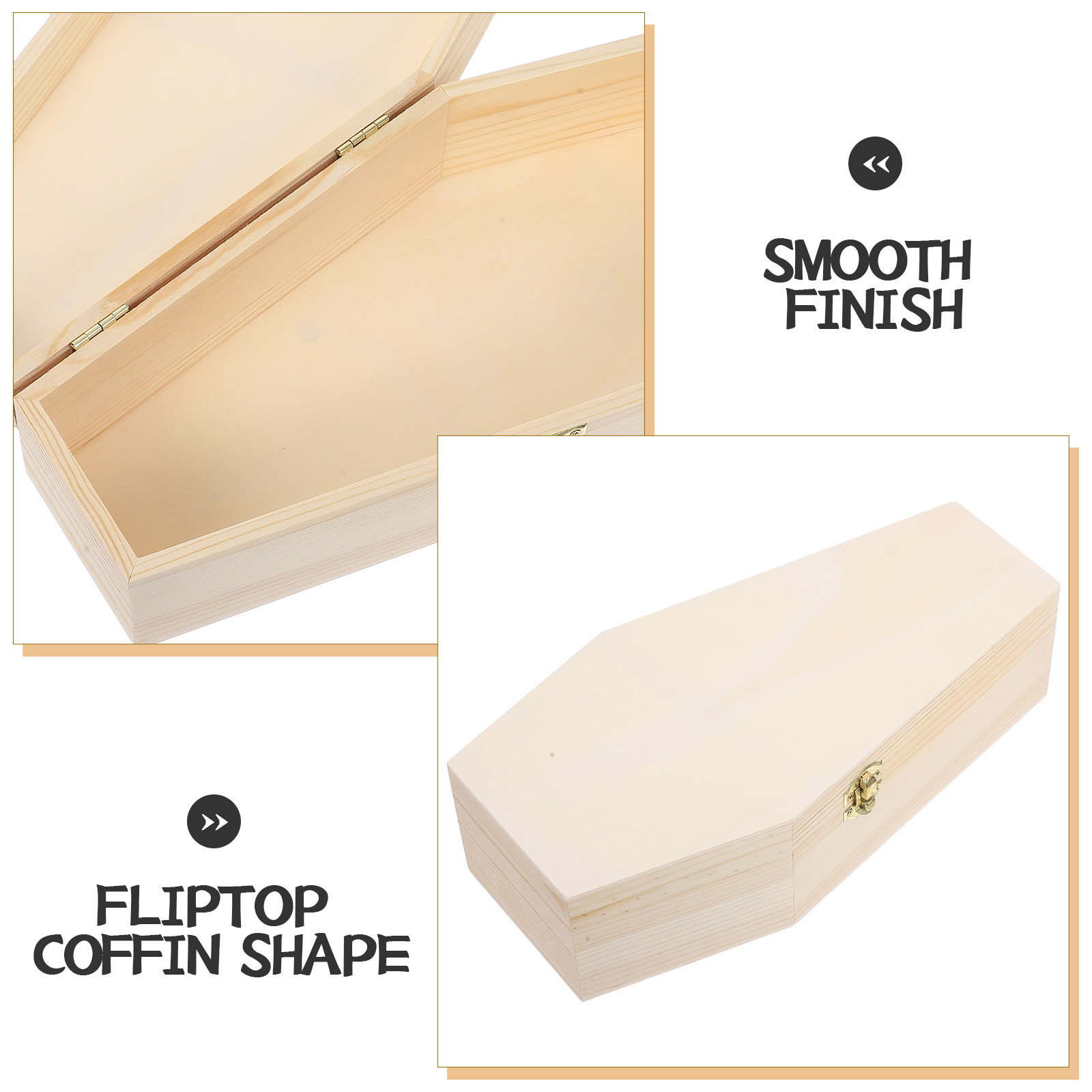 Spacious Wooden Coffin Box wit - Woodworking Ideas incelemesi ve fiyatı