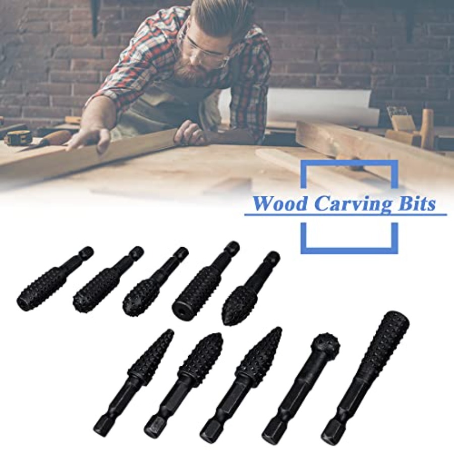 10 Pieces Rotary Burr Rasp Set - Woodworking Drill incelemesi ve fiyatı