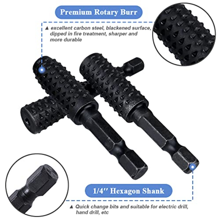 10 Pieces Rotary Burr Rasp Set - Woodworking Drill incelemesi ve fiyatı
