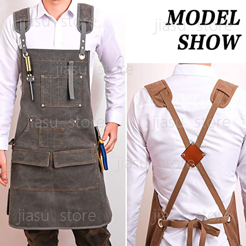 Thick Canvas Tool Apron Custom - Woodworking Logo Design incelemesi ve fiyatı