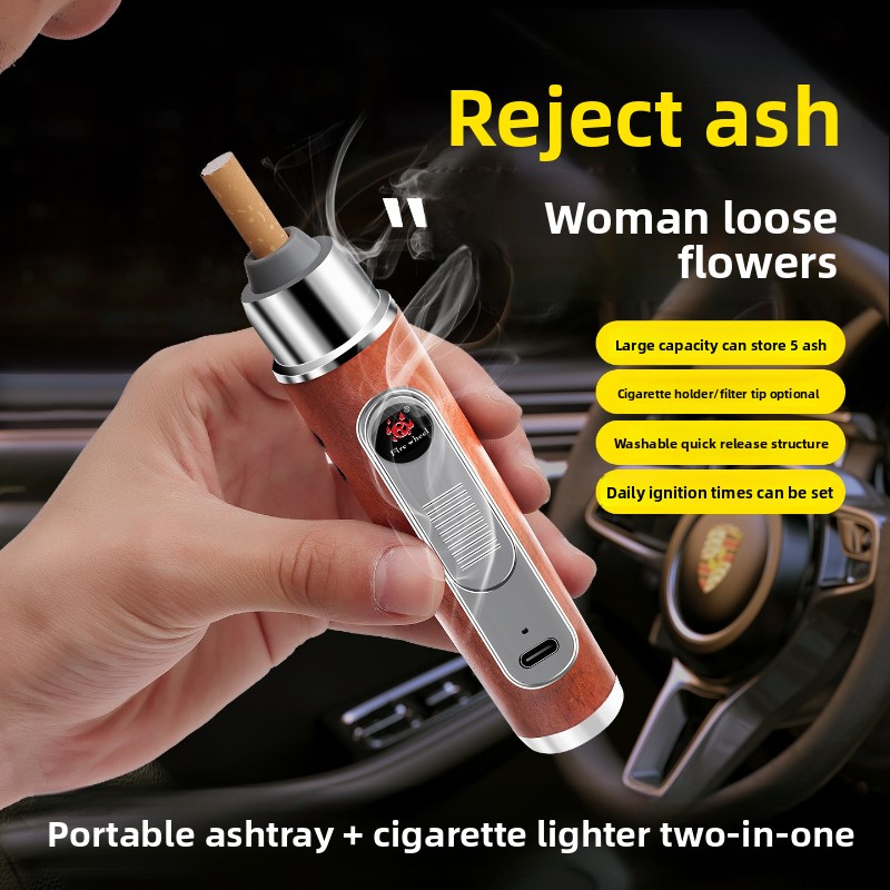 HOT Handheld Mini Ashtrays USB - Woodworking Gifts For Men incelemesi ve fiyatı
