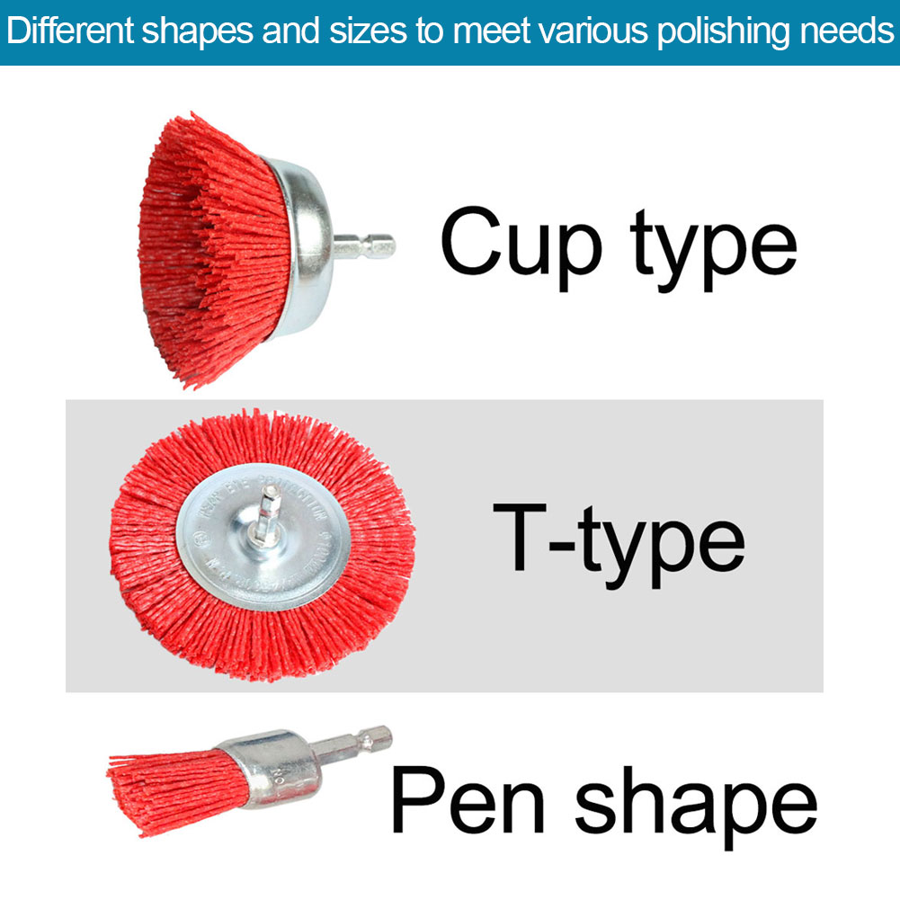 Nylon Cup Brush Abrasive Wire  - Woodworking Drill incelemesi ve fiyatı