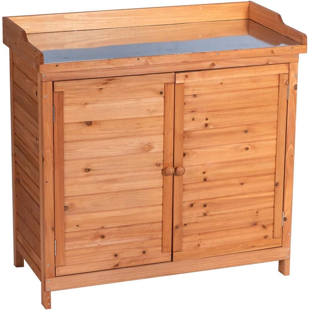 Outdoor Patio Wood Storage Cab - Woodworking Work Table incelemesi ve fiyatı