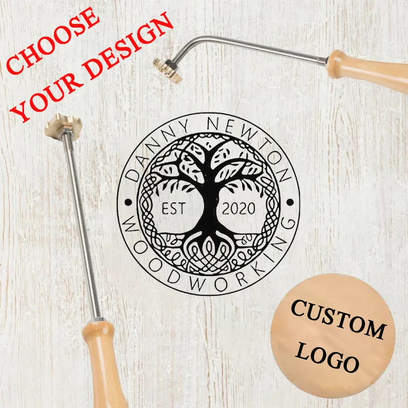 Custom Branding Iron for Food  - Woodworking Logo Design incelemesi ve fiyatı