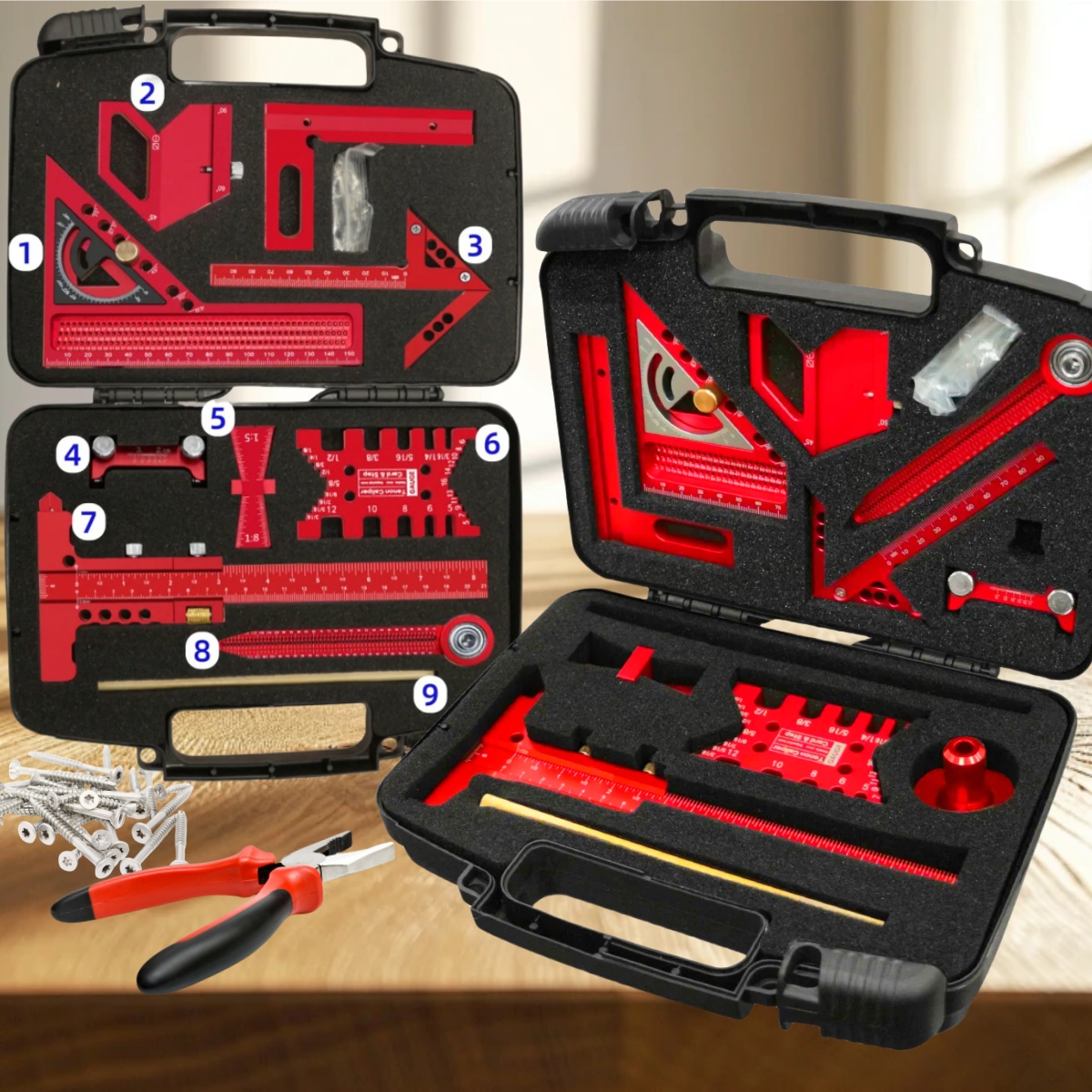 9pcs/10pcs Woodworking Measuri - Woodworking Plans Free incelemesi ve fiyatı