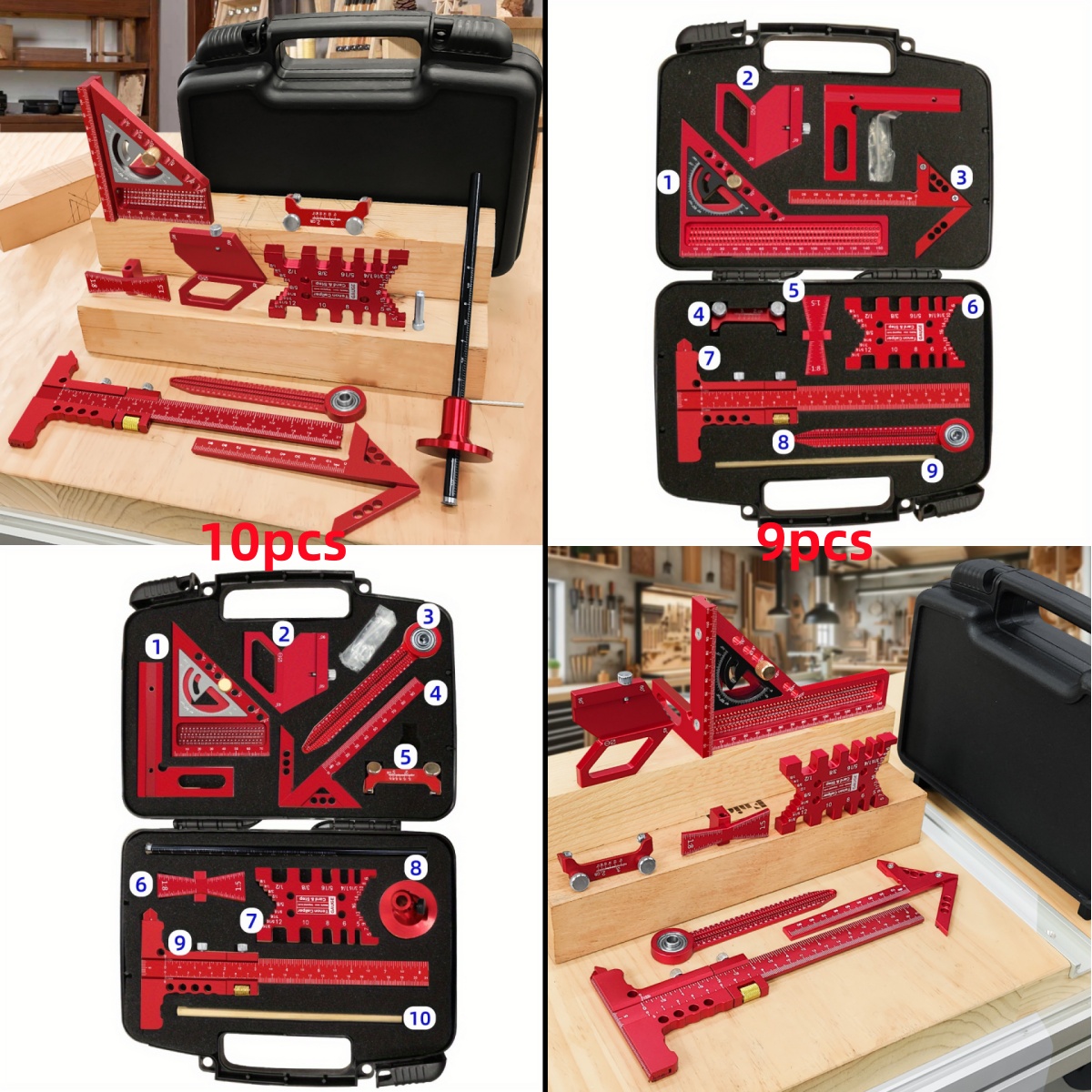 9pcs/10pcs Woodworking Measuri - Woodworking Plans Free incelemesi ve fiyatı