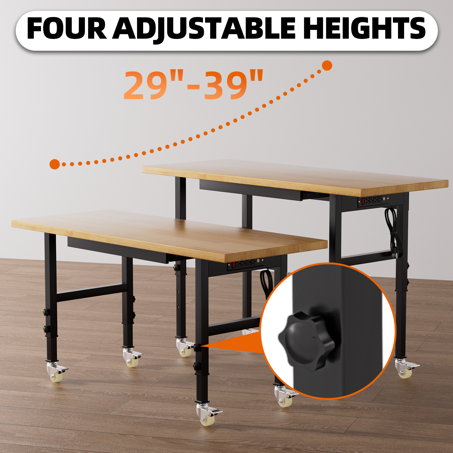 Adjustable Height Workbench He - Woodworking Work Table incelemesi ve fiyatı