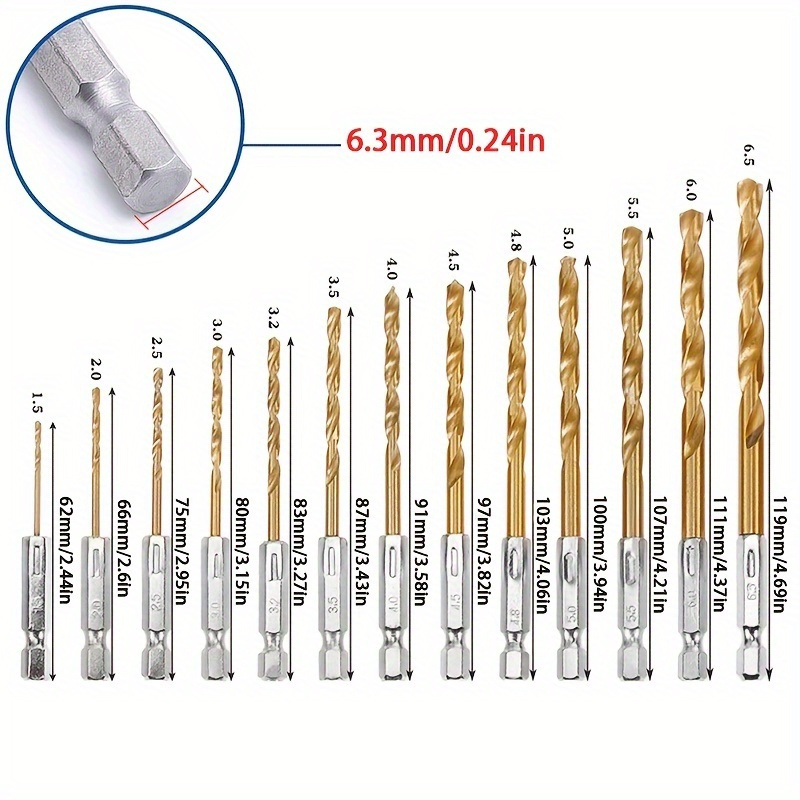 13pcs Titanium Coated Twist Dr - Woodworking Drill incelemesi ve fiyatı