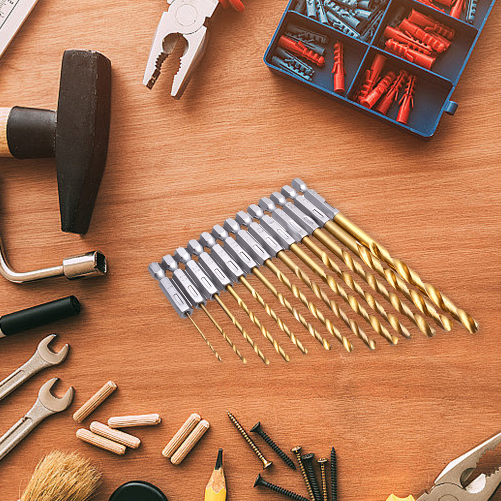 13pcs Titanium Coated Twist Dr - Woodworking Drill incelemesi ve fiyatı