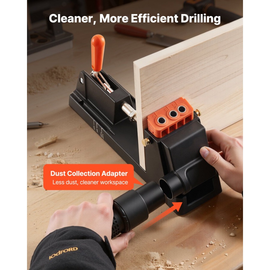 Pocket Hole Jig Kit 1/2 to 1-1 - Woodworking Dust Collection incelemesi ve fiyatı