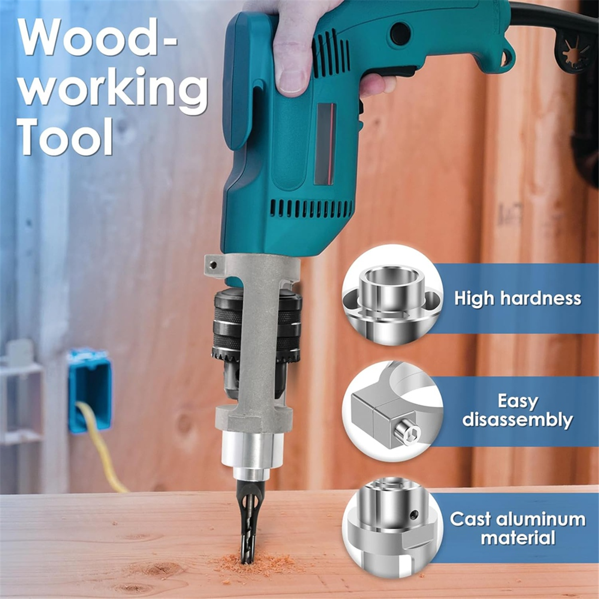 ABNJ Square Hole Drill Bit Ada - Woodworking Drill incelemesi ve fiyatı