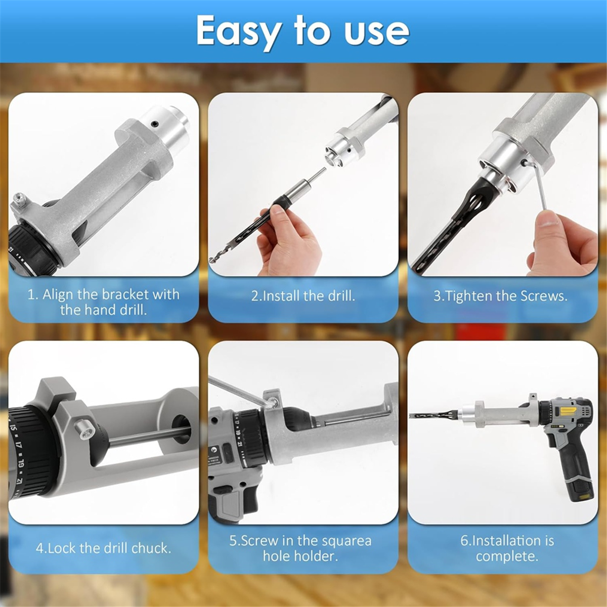 ABNJ Square Hole Drill Bit Ada - Woodworking Drill incelemesi ve fiyatı