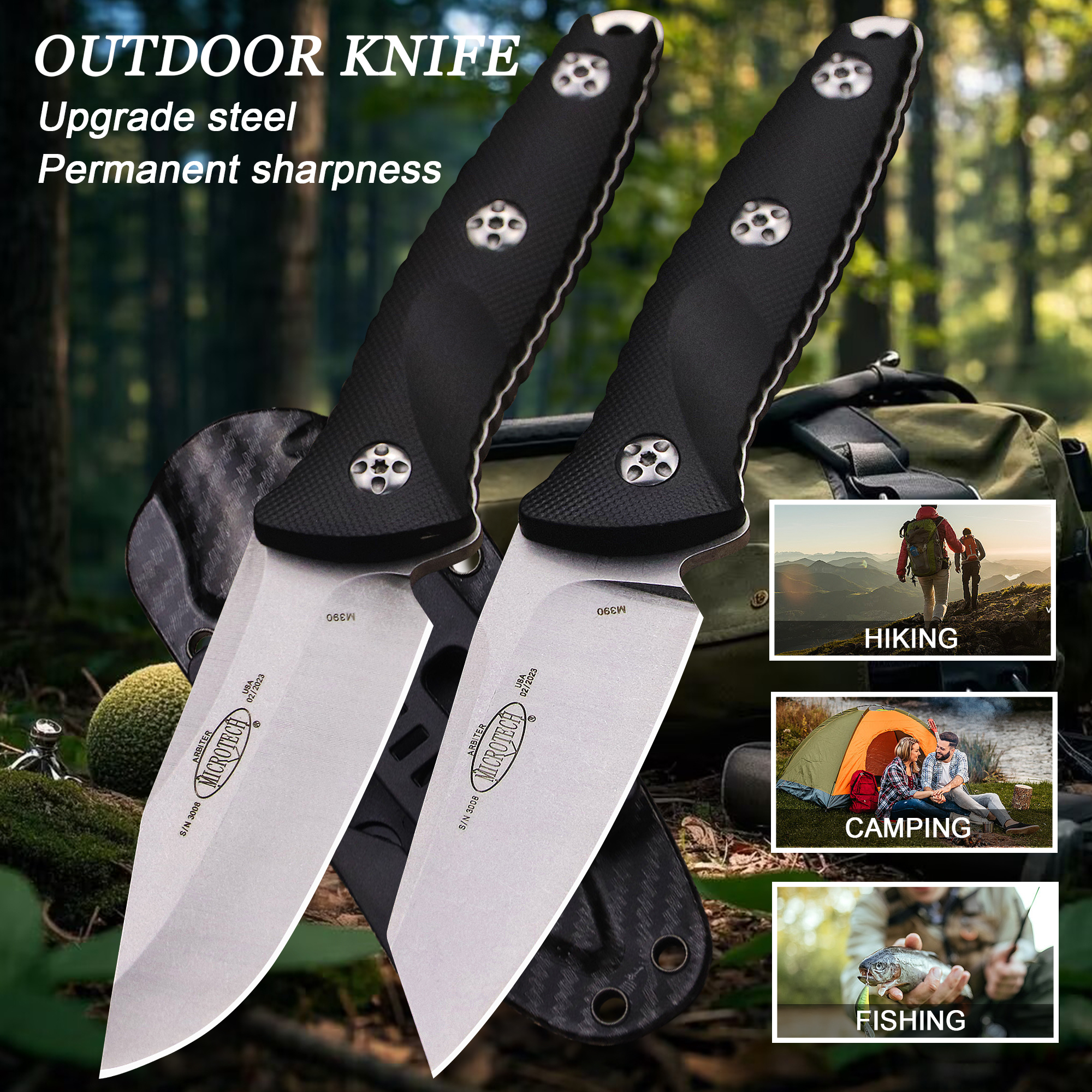 USA M390 outdoor hunting knife - Woodworking Usa incelemesi ve fiyatı