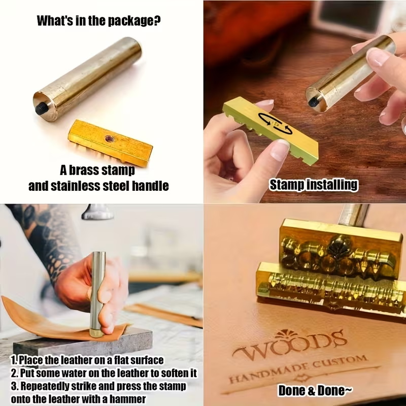 M8 Custom Branding Iron Stamp  - Woodworking Logo Design incelemesi ve fiyatı