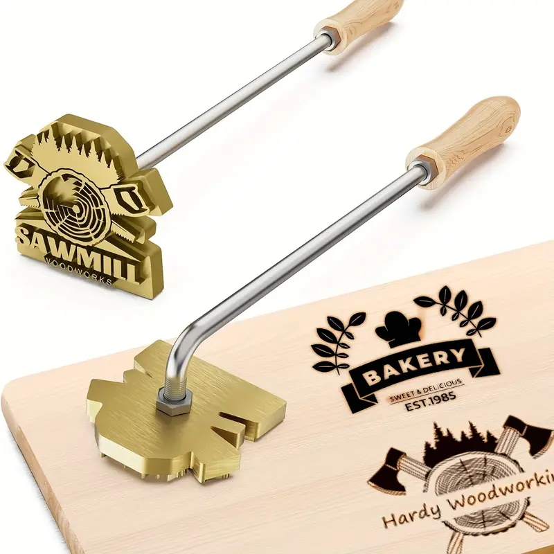 M8 Custom Branding Iron Stamp  - Woodworking Logo Design incelemesi ve fiyatı