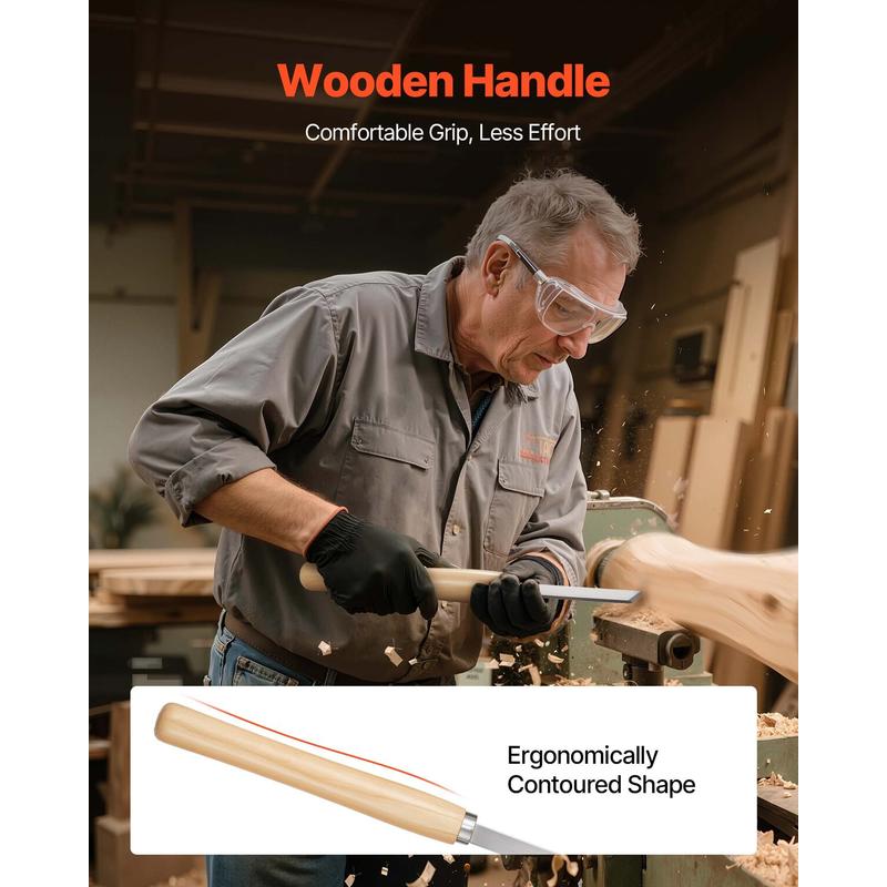 Wood Lathe Turning Tool Set, 8 - Skew Chisel Wood incelemesi ve fiyatı