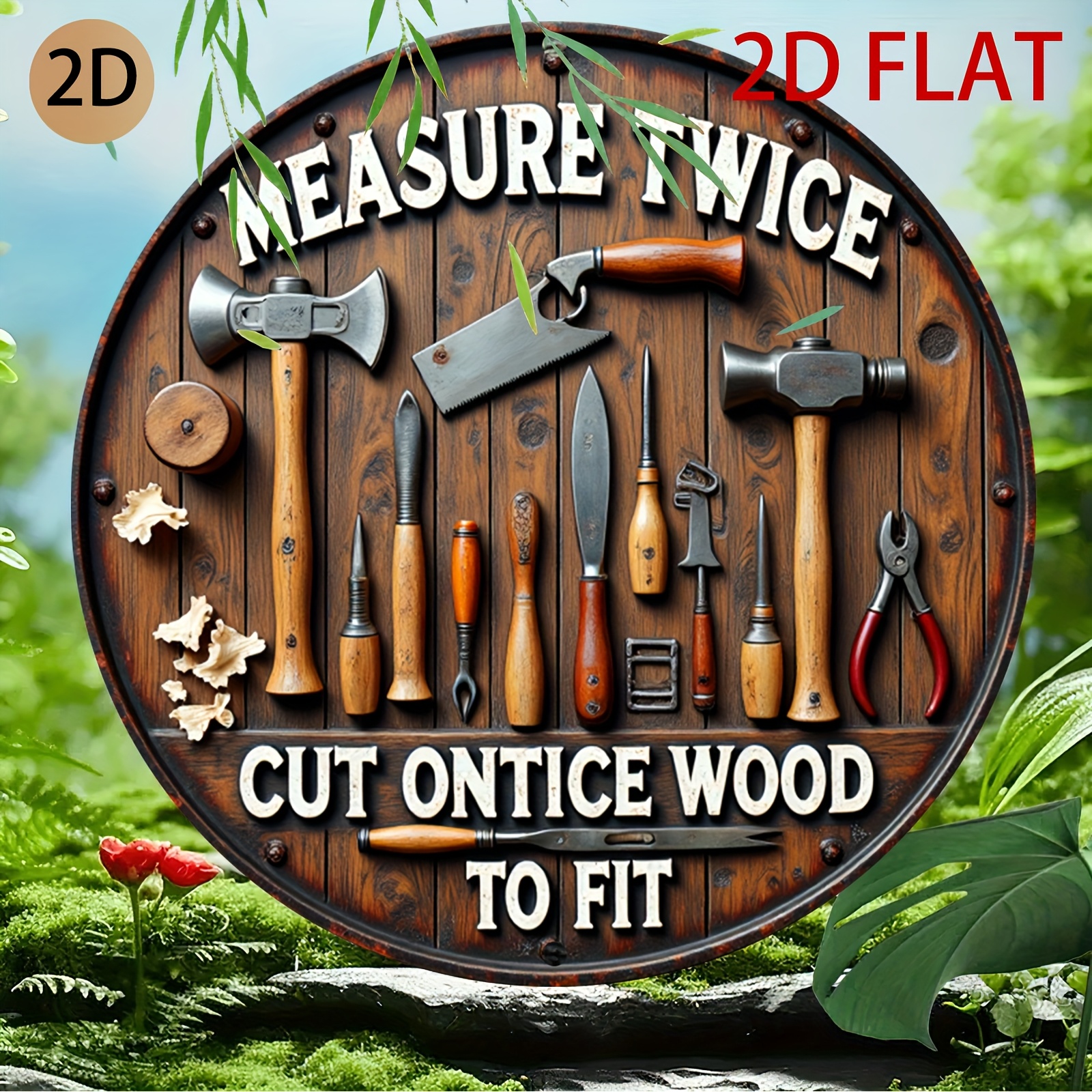 2D planar circular wooden tool - Woodworking Logo Design incelemesi ve fiyatı